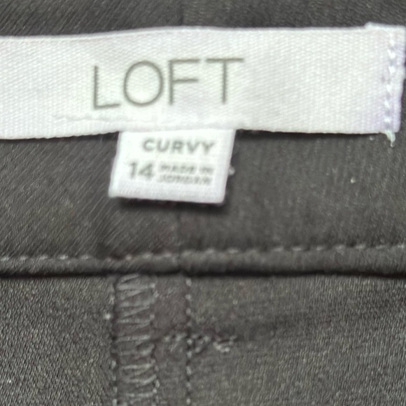 LOFT Black Ankle Cropped Pants Classic Style - Picture 4 of 5